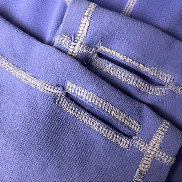 Zella Blue Full Zip Jacket Women’s 6 | Athletic Mock Neck Thumbhole Athleisure - Picture 8 of 12